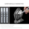 8 Colors Set Metallic Marker Pen 1mm DIY Reflective Paint Pen Permanent Gold SILVER Marker Touch Up, Model Painting, Marking 4