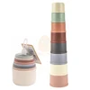 Baby Toys Stacking Cup Cartoon Early Educational Learning Color Number Nesting Sorting Bath Shower Play Water Sand Game For Kids 4