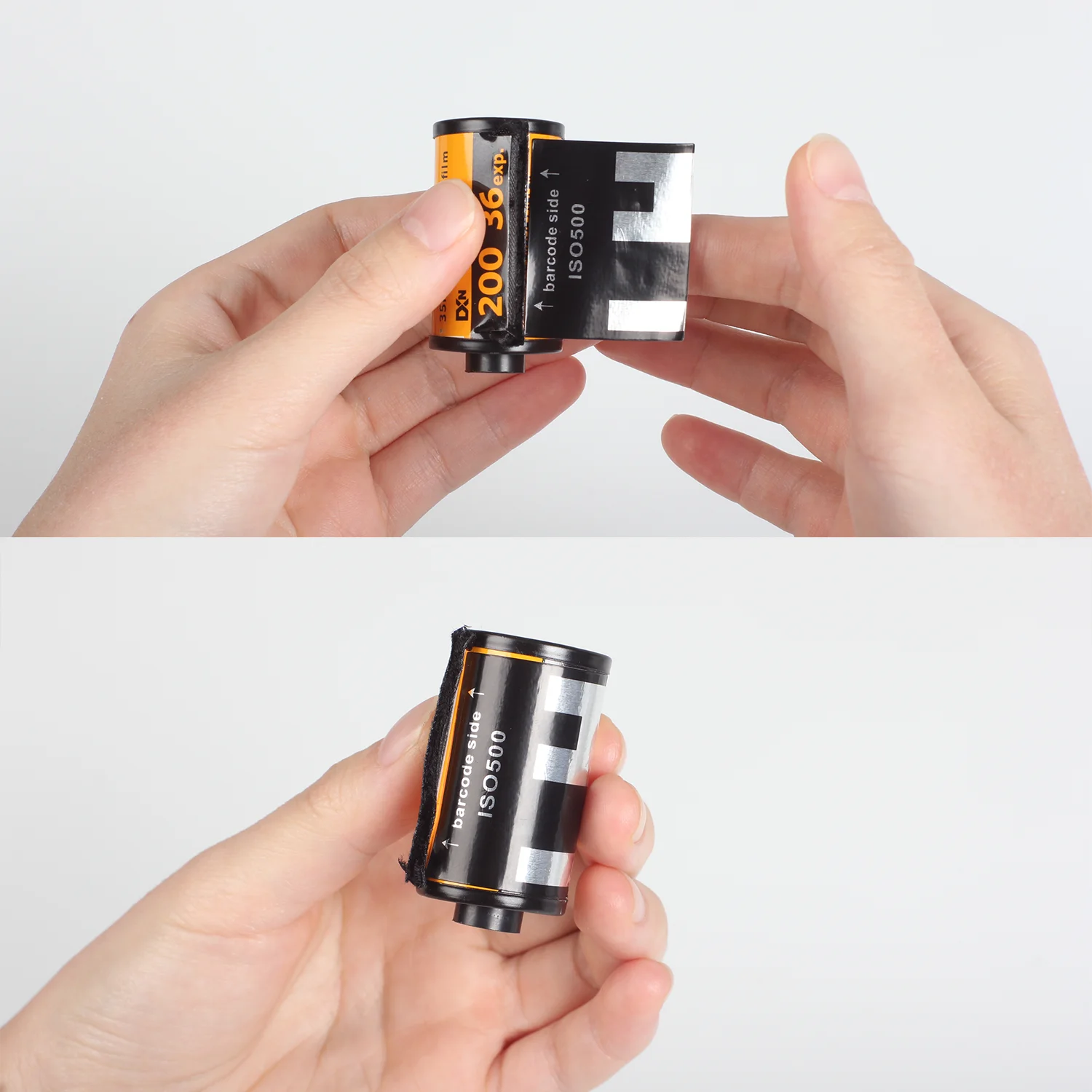 10pages 135 35mm Film Cassette DX Code Sticker ISO50 100 200 250 400 500 Bulk Film Label Hand Roll Auto-ISO Detected