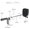 BBQ Grill Motor Meat Forks Set Rotating Motor Electric Automatic Rotisserie Spit Rod Cooking BBQ Motor Set For Camping Household 2