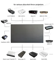 2025 HOT ALR PET Crystal Fixed Frame Projection Screen CLR UST Ambient Light Reject for Ultra Short Throw Projector 130 Inch Max - Image 2
