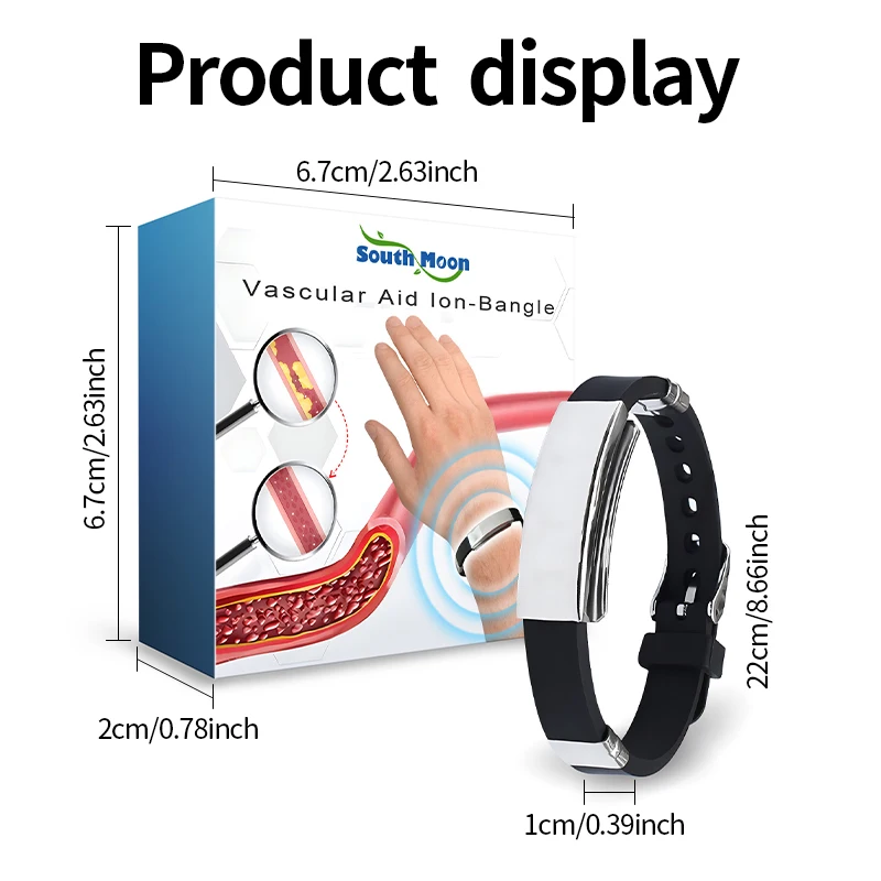 Blood Sugar Lowering Ions Titanium Germanium Wristband Balance Blood Glucose Relieve Body Fatigue Diabetes Relief Ions Bracelet 6