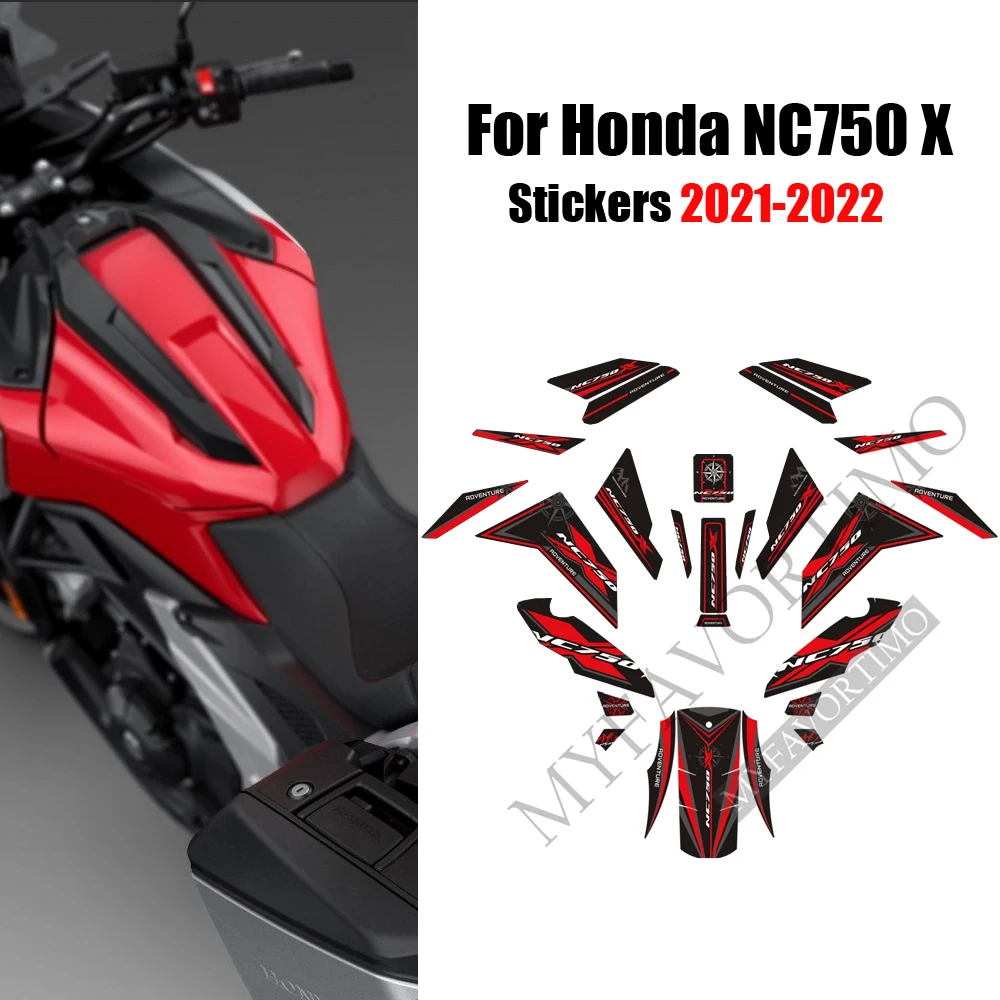 

Stickers Protection Fairing Decals Tank Pad For Honda NC 750 NC750 X NC750X Knee Windscreen Handshield Wind Deflector 2021 2022