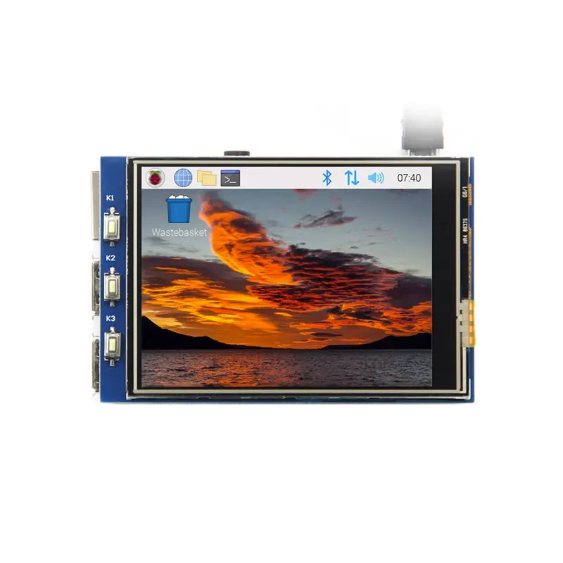 3.2 Inch Raspberry Pi Touch Display 320x240 LCD Display For Raspberry Pi 3B+/4B raspberry pi 4b official keyboard support raspberry pi 4b raspberry pi 3b raspberry pi 3b plus raspberry keyboard