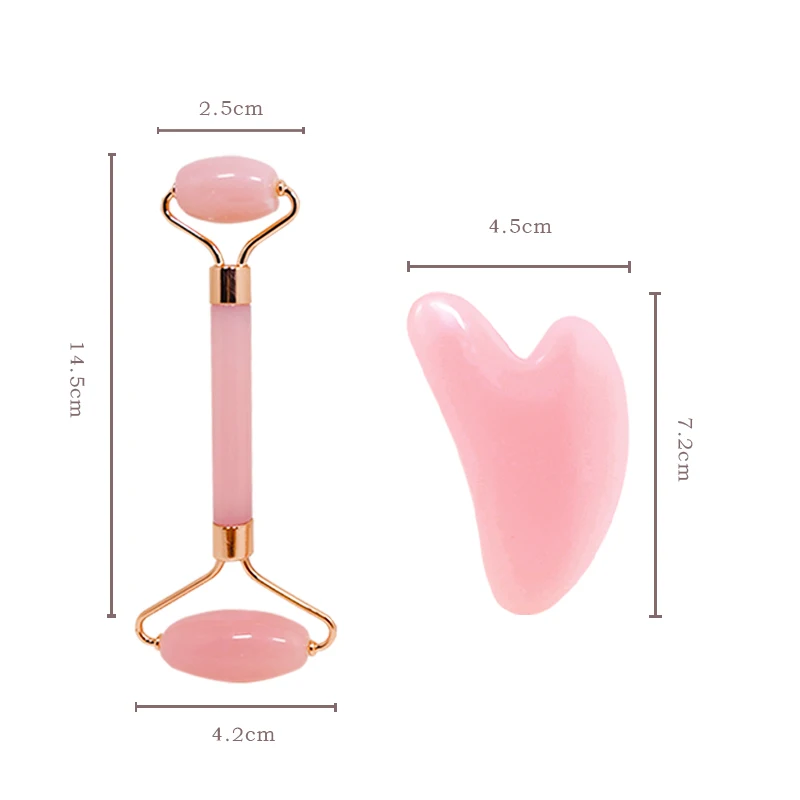 Facial Massager Facial Massager Double Head Roller Beauty Stick Heart Shaped Scraping Tablets for Full Body Massage Tools