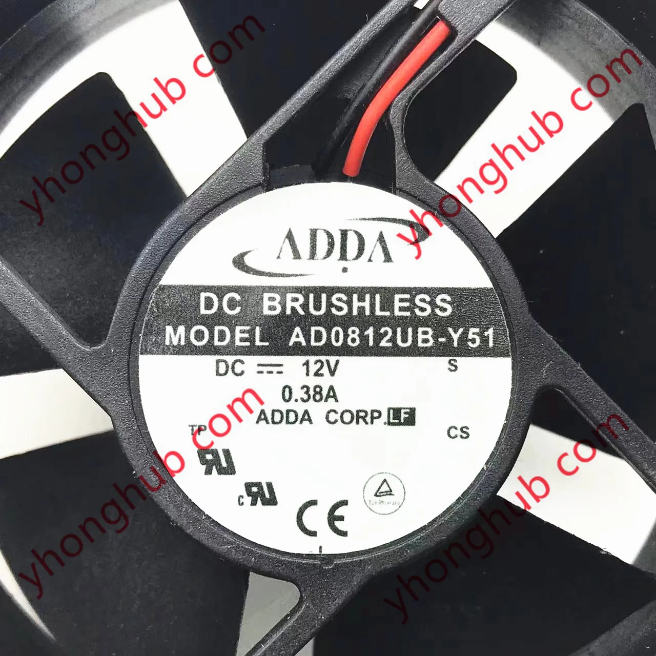 Adda Ad0812ub-y51 s dc 12v 0.38a 80x80x32 mm Ventilador de Refrigeração do Servidor - Imagem 2