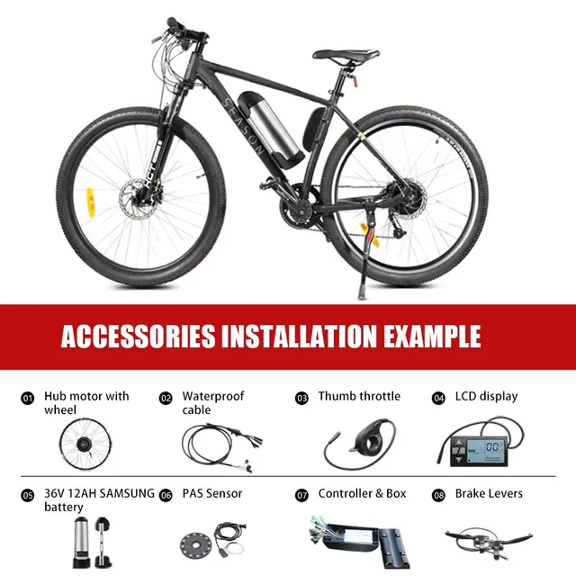 Kit conversión bicicleta eléctrica 350W +Batería