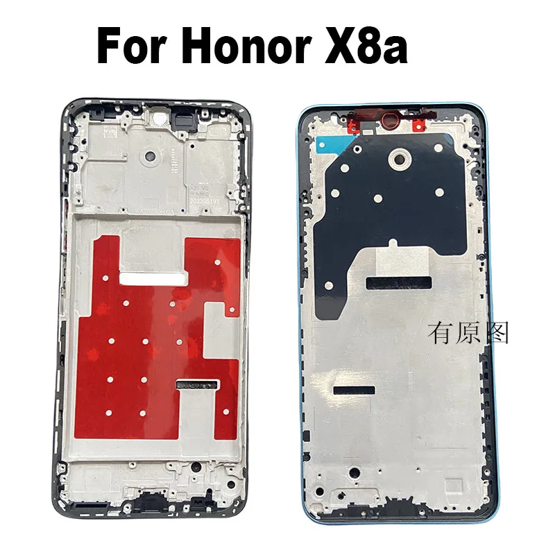 

For Huawei Honor X8a Middle Frame Front Bezel Housing Lcd Supporting Holder Rear Plate Chassis Replacement crt-LX1-LX2-L