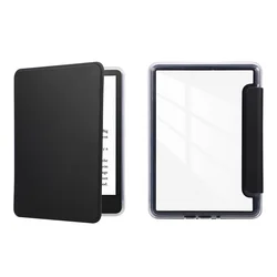 Acrylic Protective Case for Kindle Paperwhite - Crystal Clear Book Cover (Black)