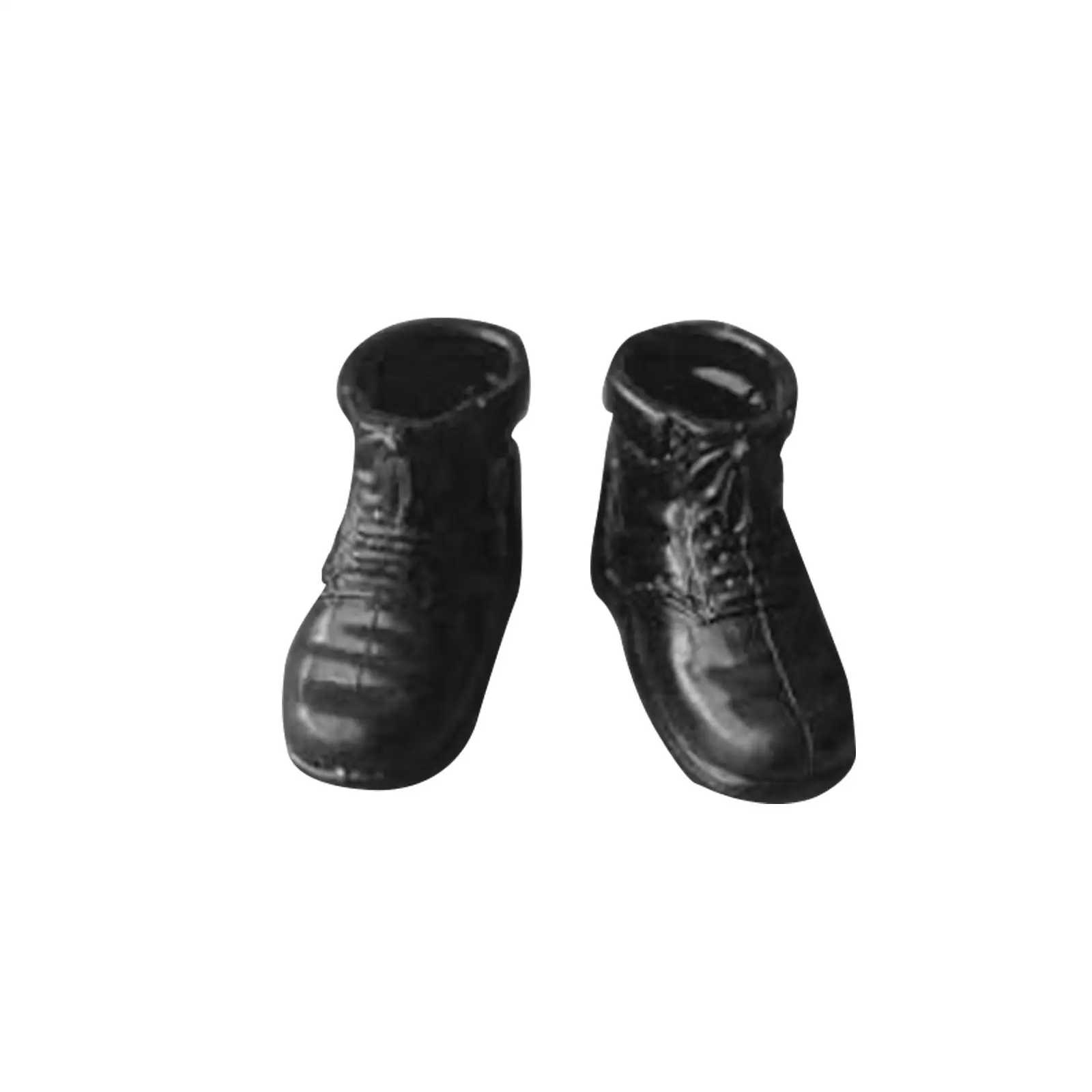 1:6 Scale Low Heel Boots Shoes Stylish Fashion Miniature Costume for