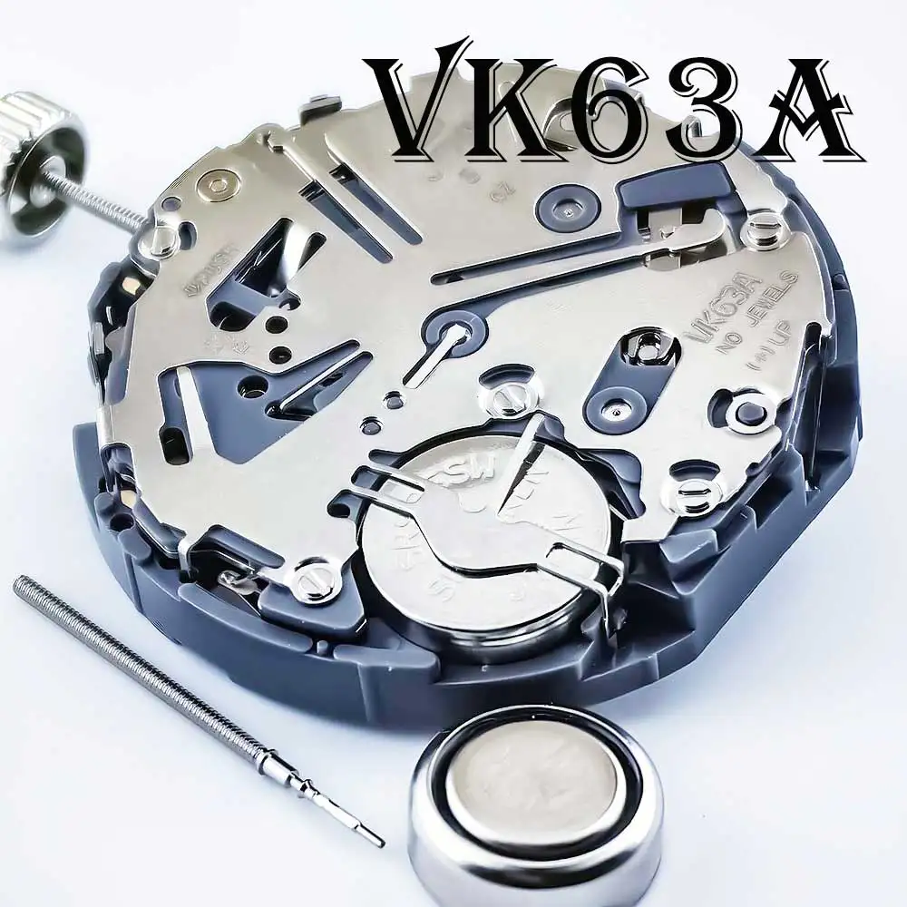 Japanese imported quartz movement VK63 24-hour 3 o'clock calendar multi thumbnail 5