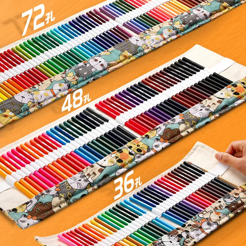 Kawaii Cat Pencil Case for Art Brushes Makeup Brushes Bag Pencil Cases for Office Estuches Escolares Box Kids School