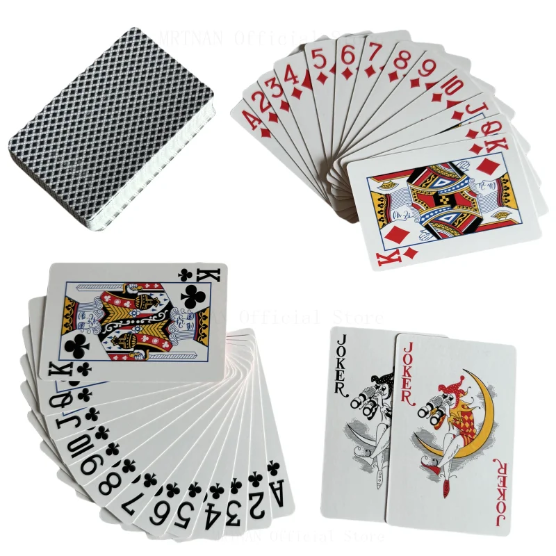 Playing Cards Poker Set 54 pieces/set Grey Core Paper Poker King Deck