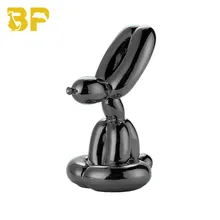 Caldo!!! Migliore tecnica di placcatura JK Balloon Rabbit Colors placcatura metallica coniglio ornamenti per la casa statua regalo di natale