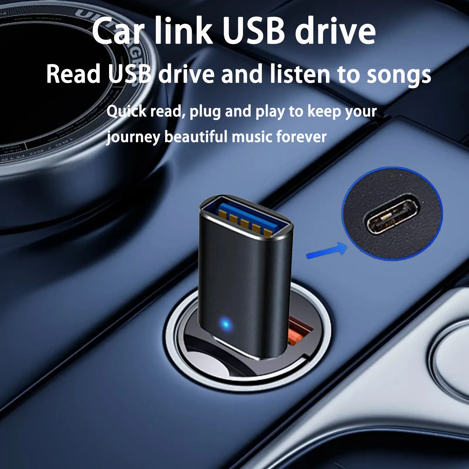 USB 3.0 OTG 어댑터 USB-C to USB A 변환기, 안드로이드 폰/태블릿용