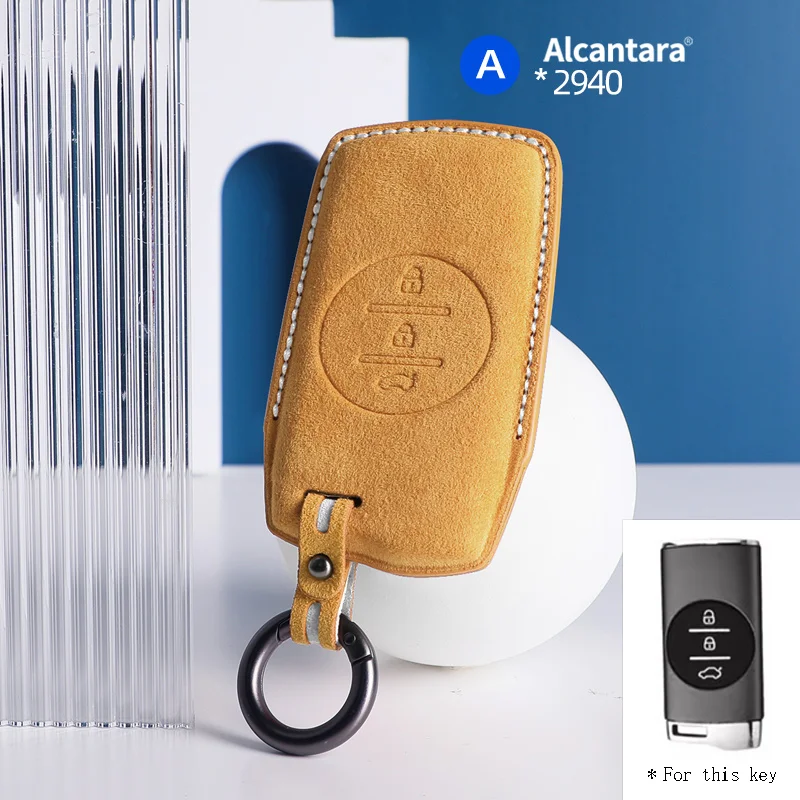 

For Chery Tiggo 8 7 Pro Arrizo 5Pro Gx 5x EQ7 EXEED TX ET-i TXL VX Alcantara Car Key Case Keychain Shell Accessories