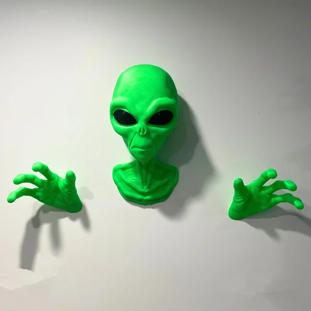 OVNI extraterrestre vert à 51 zones distales, ornement mural de salon d'étude, monstre d'organisation extraterrestre, cadeau d'amant de science-fiction 6