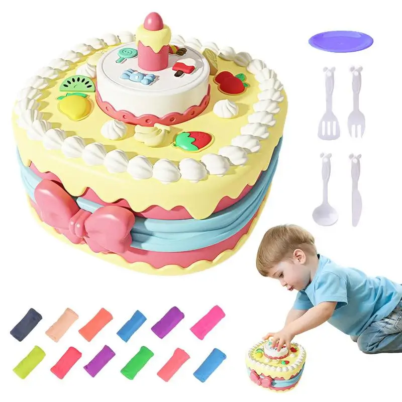 

Цветная глина для детей с формочкой для торта, игровой набор глины, глиняные инструменты, Набор для творчества для детей, художественные изделия для школьных проектов для мальчиков и