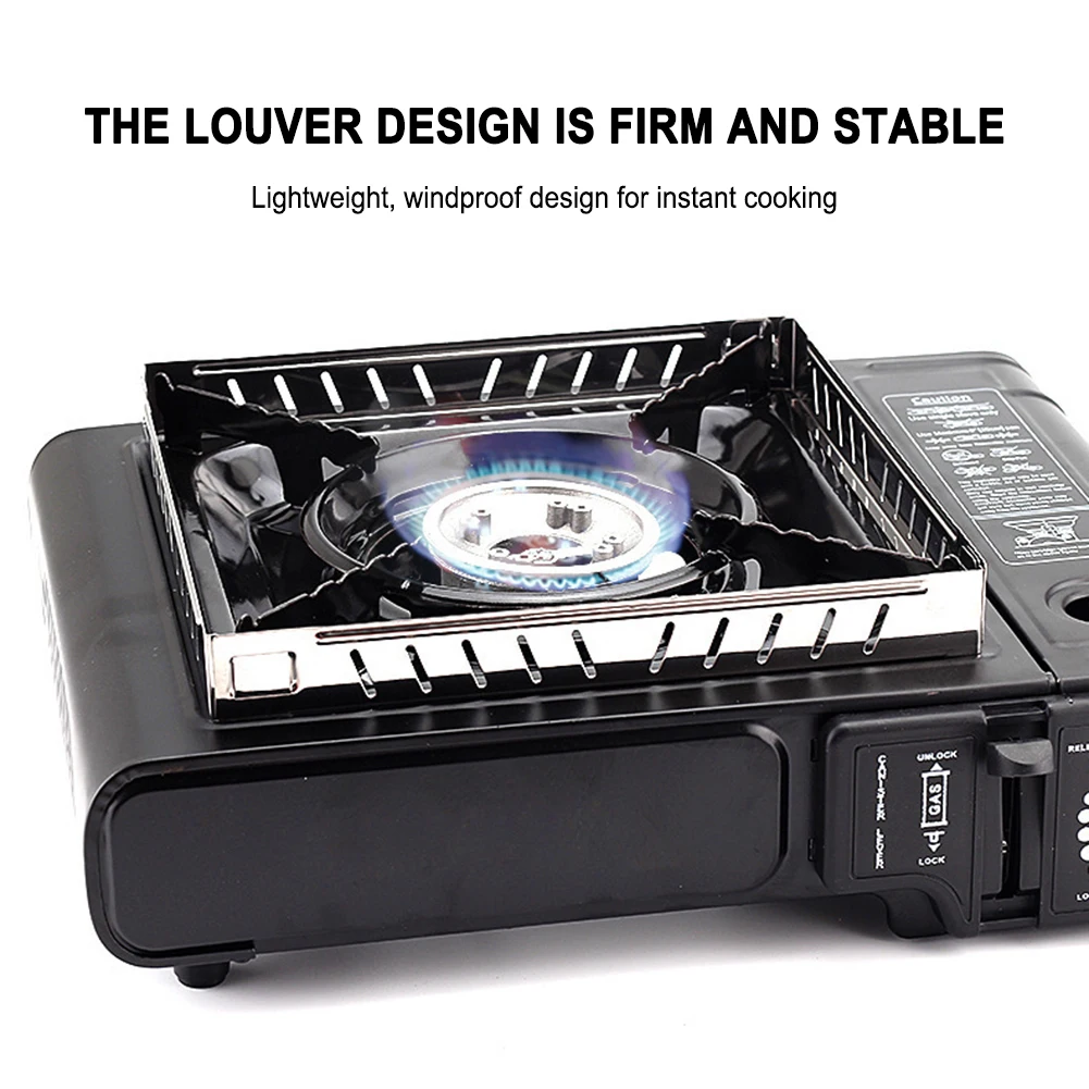 Camping Stove Windscreen Detachable Gas Stove Wind Protector Stainless Steel Furnace Stove Wind Shelter Cooking Accessories