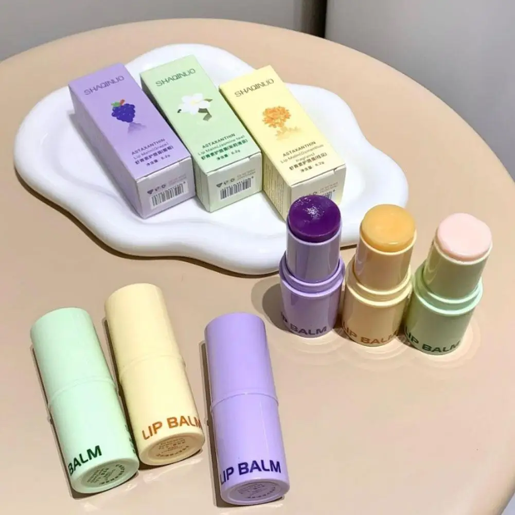 بلسم الشفاه أستازانتين يغذي عميقًا للشفاه، مرطب يد...