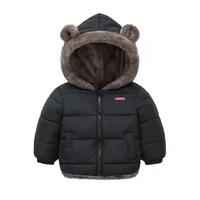 Baby Boys Girls Jacket Hooded Cotton Outerwear Children's Thick Fleece Coat Cashmere Padded Jackets Winter Boys Girls Warm Coats 5