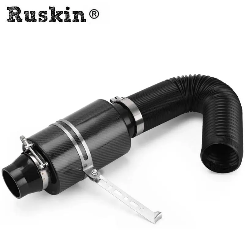 UniversalInductionPipeHoseKitIntakeAirFilter3CarbonFibreColdAirFilterFeedEnclosed.jpg