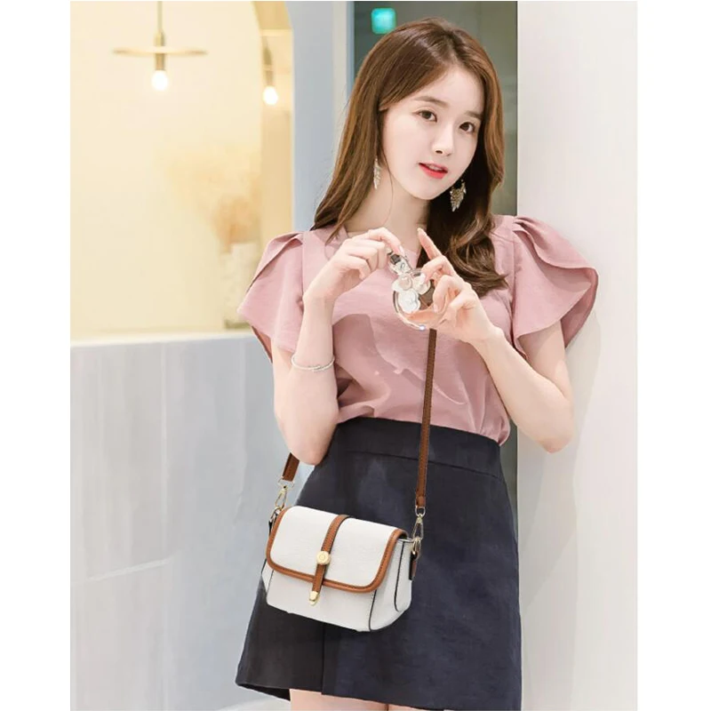  XCYY Mini PU Leather Flap Bags for Women Lady Shoulder Handbag  Female Fashion Cross Body Bag Women Handbag (Color : Black, Size :  19x7x14cm) : Clothing, Shoes & Jewelry