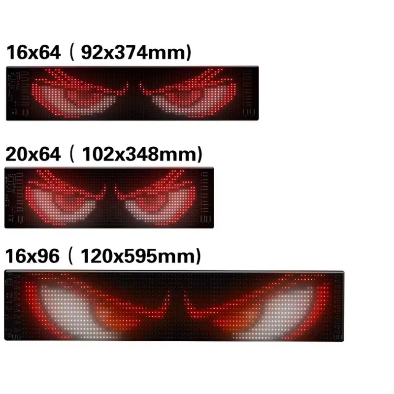 Car/Truck LED Matrix Pixel Panel Light led light led display light led signs led panel Bluetooth Smart App Control Scrolling Advertising Car Sign Animation