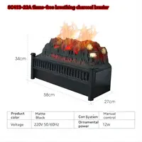 Mobile Electric Fireplace Simulation Flame Home Heater Decoration New American Charcoal Basin Fireplace Core Homestay Villa 2