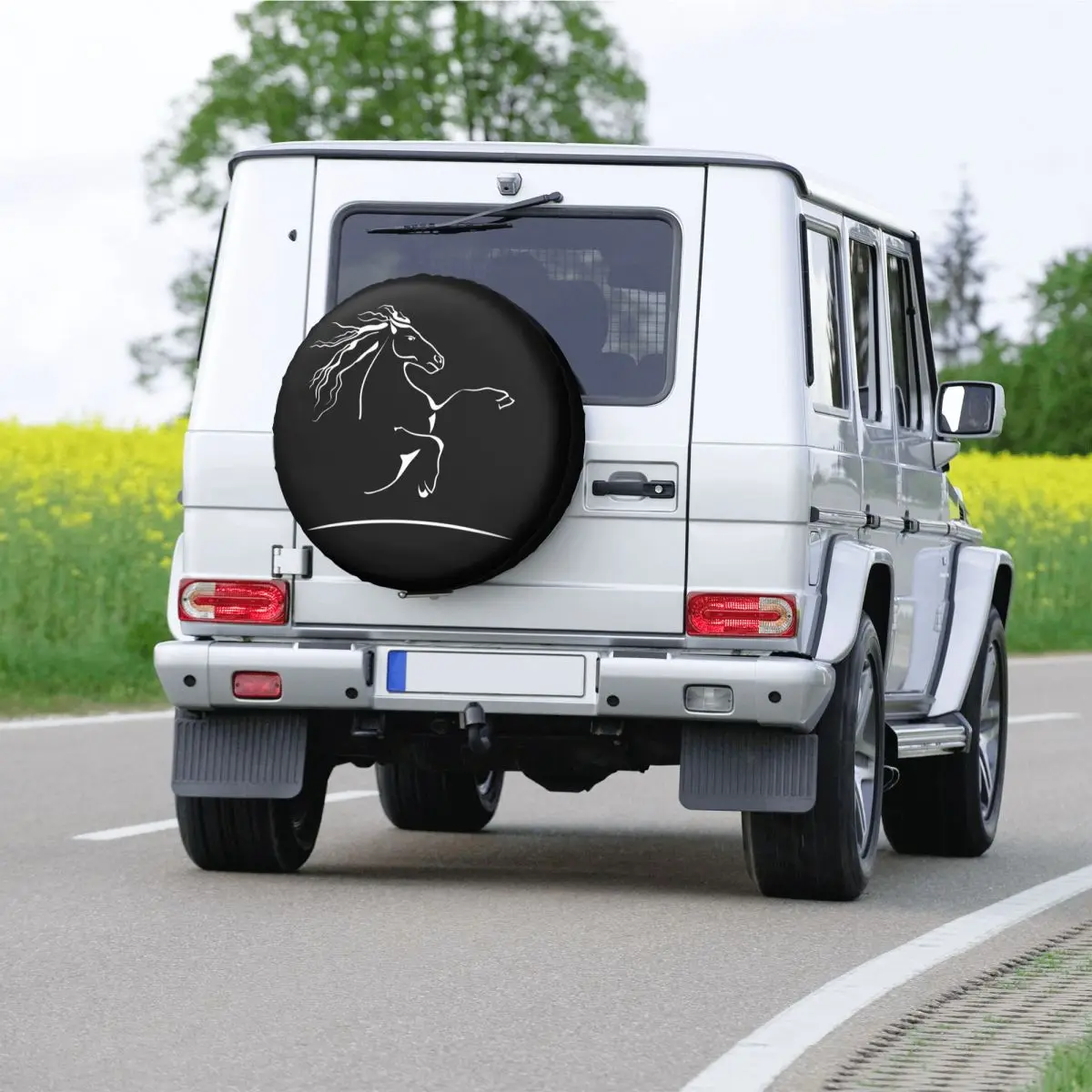 Spare Tire Cover 4 Pack Tire Covers - Waterproof 420D Oxford Wheel Protectors For RV Truck SUV Tire Covers 4 Pack