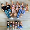 30cm Family Doll Mom Dad Ken and Kids 4 Dolls Set Play House Toy 1/6 Doll Toy for Girls Boys Birthday Gift 3