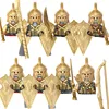 Military Building Blocks Solider Figures Movie Science Fiction Series Weapons Shield Knight Toys Gifts Medieval Mini Bricks MOC 5