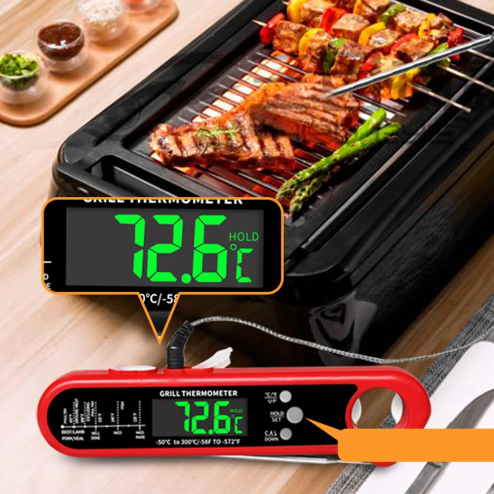 Instant Read Digital Electronic Kitchen Cooking BBQ Grill Food