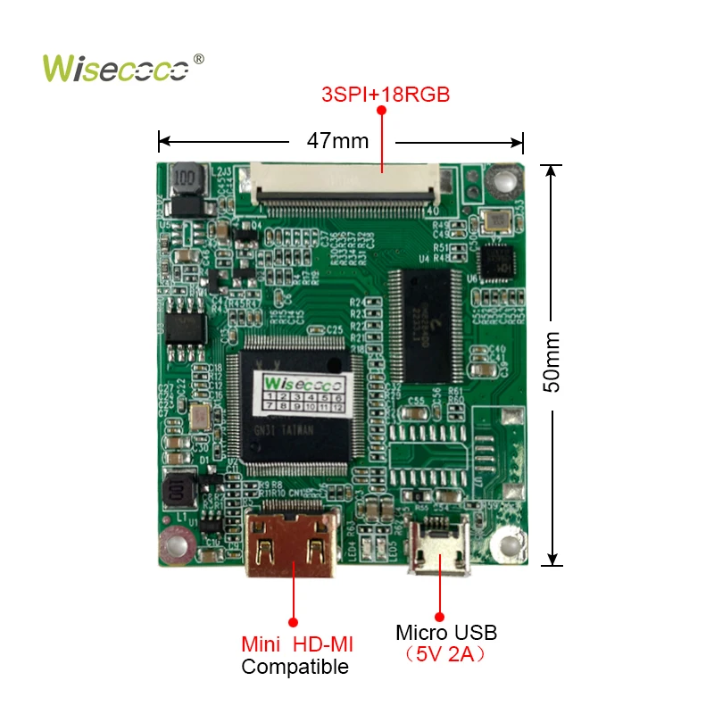 2.8 ġ IPS  LCD ÷, 480x480  ũ, ̿ , ڵ  ûұ, ڷ , RGB SPI Wiseco