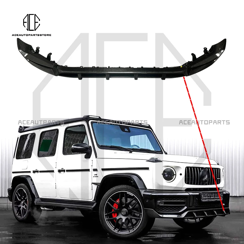 T 스타일 건식 탄소 섬유 프론트 립 바디 키트, 메르세데스 벤츠 G 클래스 W464 G500 AMG G63 2019-2022, W463A  Best5