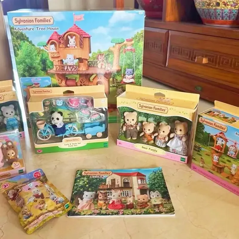 

A Et Sylvanian Families Anime Girl Figures Cute Plushies Kindergarten Series Pvc Room Decoration Christmas Gift For Kids Toys