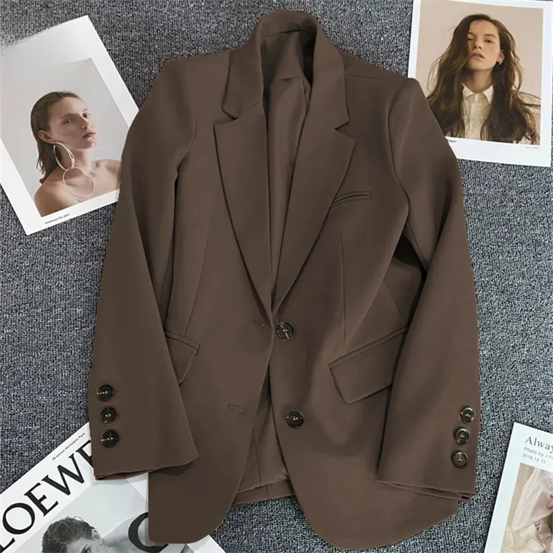 One-piece coat Brown