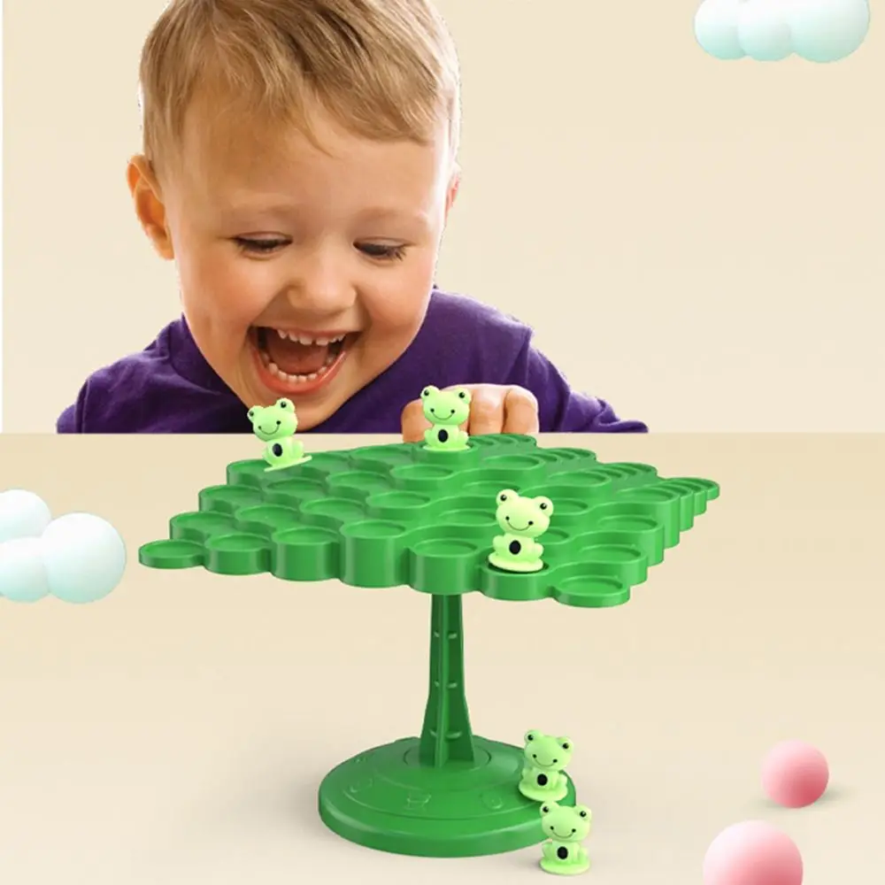 Tabletop Game Counting Game Plastic Balancing Board Balancing Scale Board Frog Balance Tree Montessori Math Counting Toy