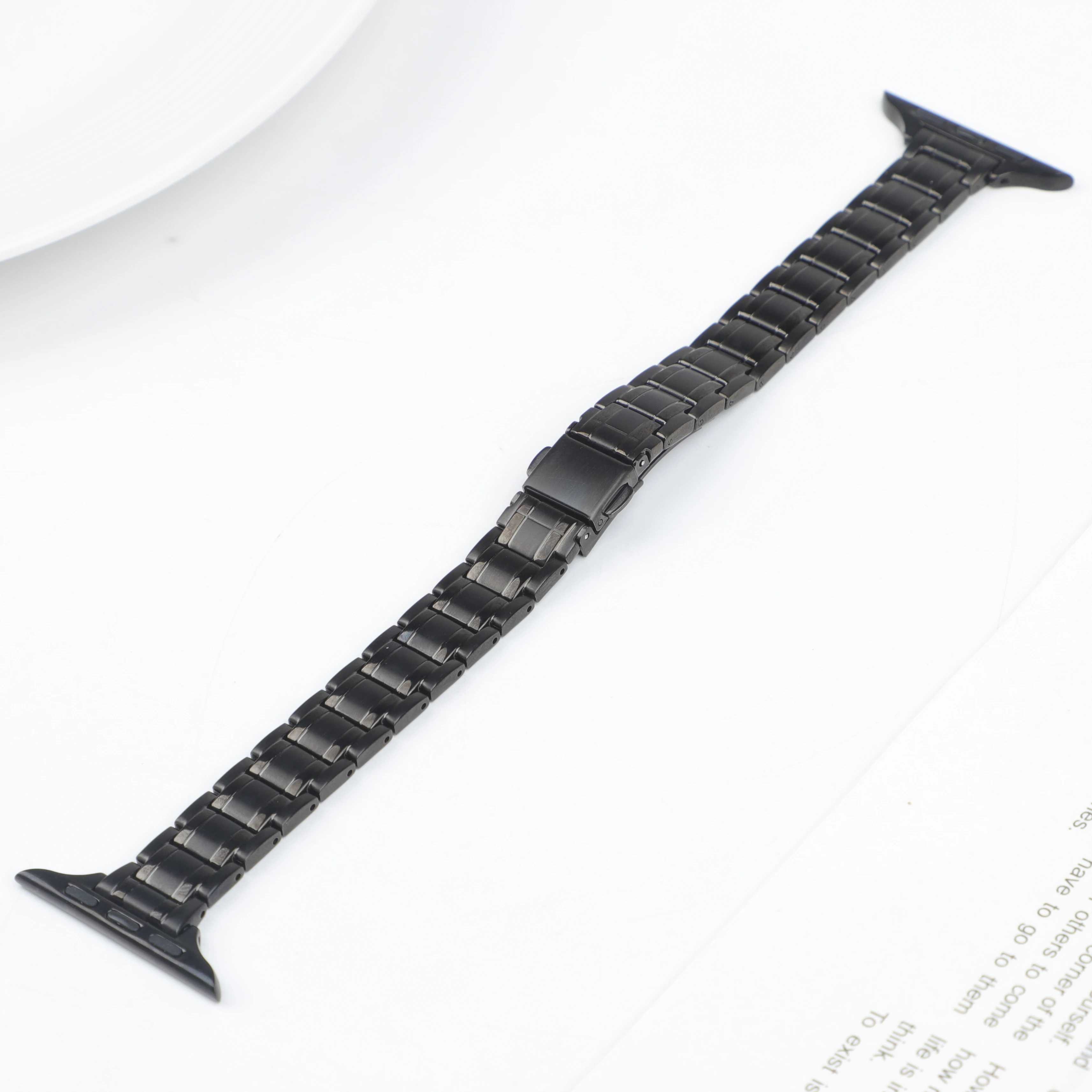 Elegant Slim Metal Watch Strap - Stainless Steel Bracelet