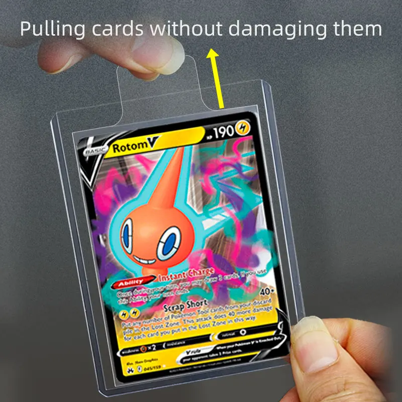 풀탭 탑로더 및 카드 세이버용 슬리브 SEMI-RIGID CARD HOLDER(더 편리한 카드 픽업) YuGiOh용 용
