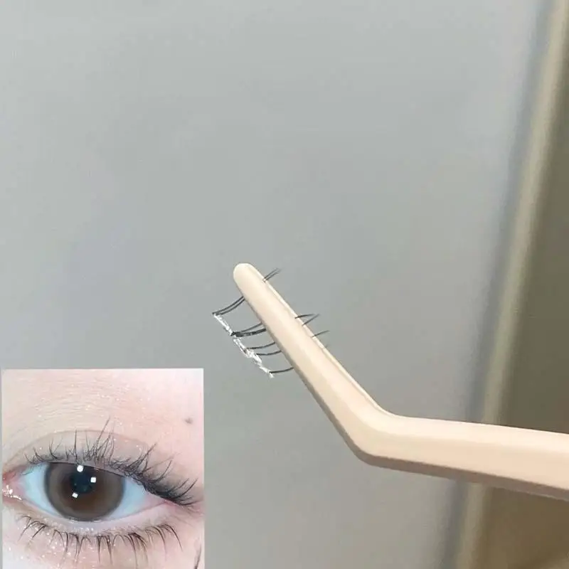 1Pc 안티 스틱 핀셋 끈적이지 않는 DIY 둥근 디자인 전문 접목 안티 스틱 글루 프리 인조 속눈썹 핀셋.