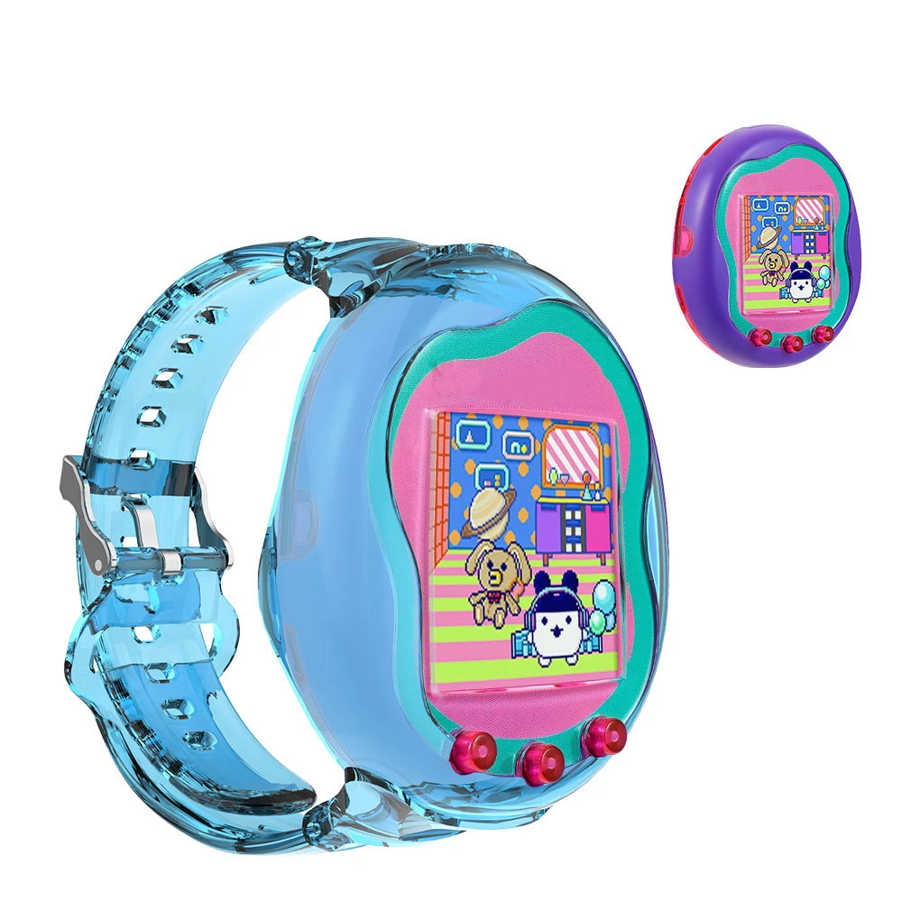Fiorky Bracelet En TPU Pour Tamagotchi Uni – Antichute, Ajustable – Lavable – Compatible Avec Poignet 16 à 22,5 Cm – Noir/Violet/Rose/Bleu