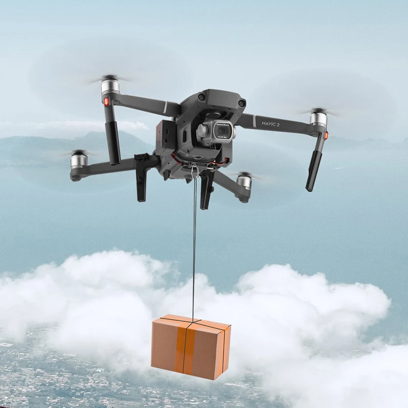 BRDRC AirDrop Sistema di Caduta per DJI Mavic 2 Pro/Zoom Drone Anello Regalo Consegna Vita Dispositivo di Sollevamento Dispenser Lanciatore - Image 2
