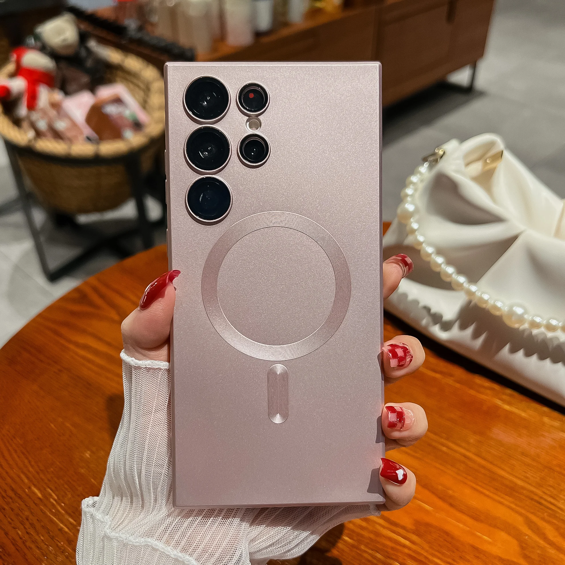 Luxury Matte Magnetic Soft Silicone Case