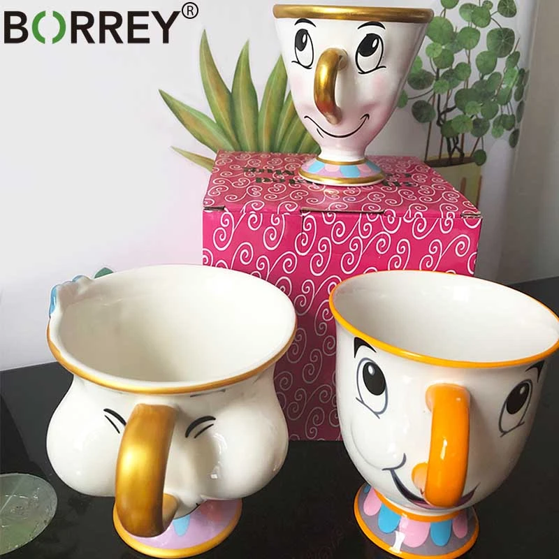 Playrey セラミックコーヒーカップ 美女と野獣のティーカップ コーヒーカップ 白い磁器 テーブルデコレーション クリエイティブギフト マグカップ Aliexpress