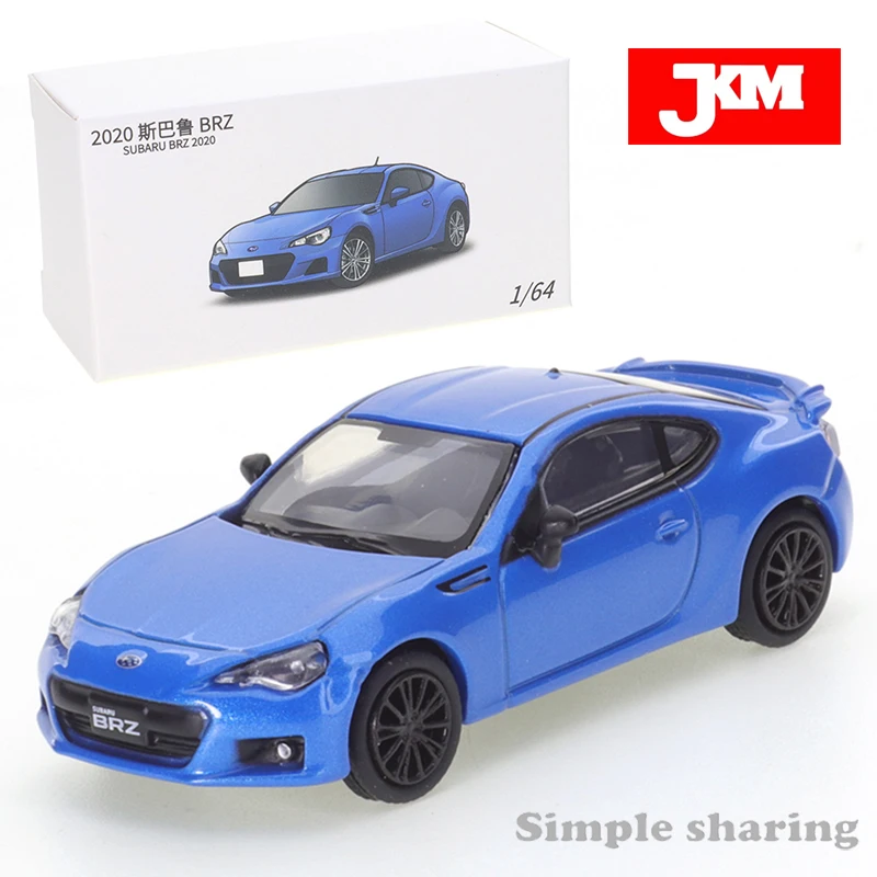 

JKM1:64 Subaru BRZ Coupe Shock Absorption Simulation Alloy Iron Bottom Rubber Tire Model Collection Decoration Sliding Toy Car