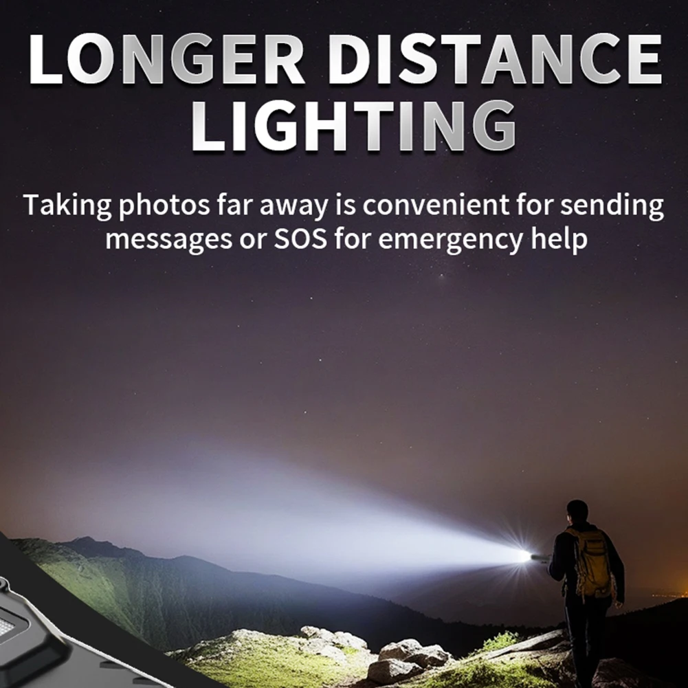 LED Super Bright Flashlight with Pen Clip Mini Camping Light IPX44 Waterproof Outdoor Emergency Light 1000mAh for Outdoor Hiking