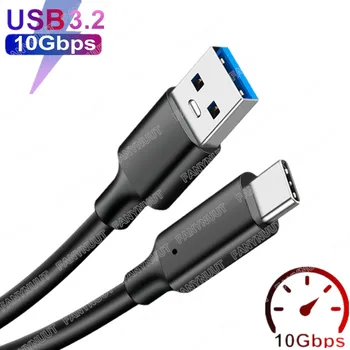 아이폰 15 용 안드로이드 자동 케이블, USB3.2 A 타입-USB-C 10Gbps 케이블, USB3.2 Gen 2 타입 C 데이터 케이블, 3A 60W PD 고속 충전 케이블