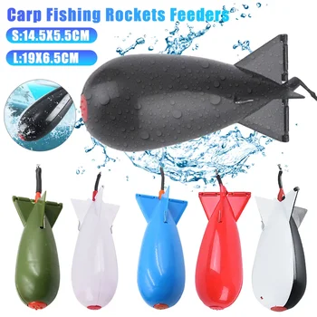 Carp Fishing Rocket Feeder Small Spod Bomb Float Bait Holder Portable Lure Container Position Gear Fishing Tackle Accessories 1