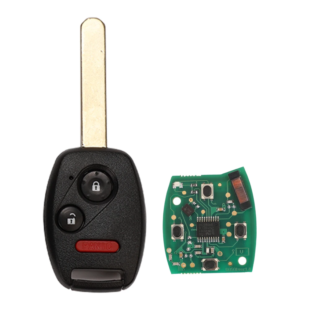 Enhanced Remote Key Fob with ID46 Chip - 313.8 MHz - Uncut 2/3/4 Button